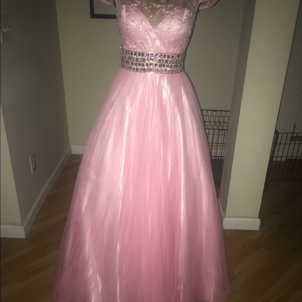 Fabulous Party Time Crystal Lite Pink Ball Gown